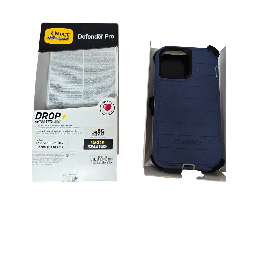 OtterBox Defender Pro iPhone 13 Pro Max 12 Pro Max Case Blue Rugged Holster